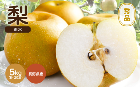 ジューシー で 甘い 梨 ! 長野県産 なし 南水 約5kg 秀品 [2025年9月中旬〜10月中旬発送] | 果物 くだもの フルーツ 梨 なし 南水 長野県 信州 南信州 飯田市