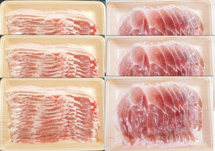 信州 飯田 の ブランド豚「幻豚」 焼きしゃぶ にも おすすめ! しゃぶしゃぶ 用 バラ&モモ(合計3kg)セット | 豚肉 ポーク お肉 しゃぶしゃぶ 肉 信州 長野県 飯田市