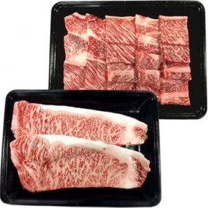 肉 ステーキ 牛 南信州牛 サーロインステーキ360g(約180g×2枚)、肩ロース焼肉(350g) セット 