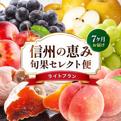 [定期便7回]信州の恵み 旬果 セレクト便 ( ライトプラン )