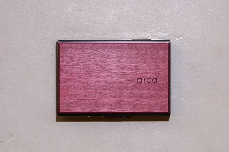 [パープルハート] arca カードケース 全6種 [85-02PH]/カード入れ スキミング・磁気防止機能付 天然木 シンプル ギフト 祝い