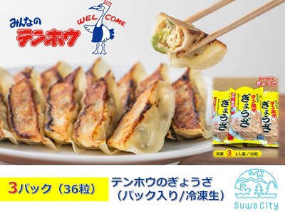 テンホウのぎょうざ(パック入り/冷凍生)3パック[6人前/36粒](シナモン・八角入り)/ テンホウ ぎょうざ ギョウザ 餃子 冷凍 ぎょうざ ぎょうざ ぎょうざ ぎょうざ 信州 長野県 諏訪市 諏訪 [21-07]