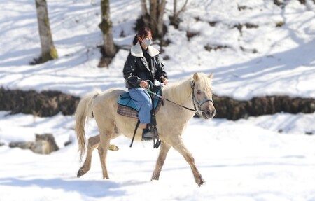 里山で乗馬体験(馬のブラシがけと乗馬でむらをお散歩)1人でも複数人でも可能