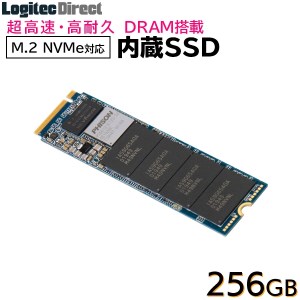 【026-06】ロジテック DRAM搭載 内蔵SSD M.2 NVMe対応 256GB データ移行ソフト付【LMD-MPDB256】