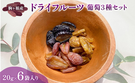 駒ヶ根産 ドライフルーツ 葡萄3種セット ブドウ ぶどう 葡萄 果物 ドライフルーツ 駒ヶ根市