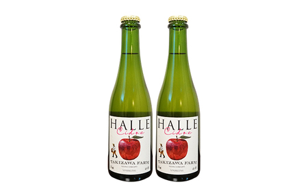 【信州産りんご】辛口シードル「HALLE」（375ml×2本） お酒 林檎 
