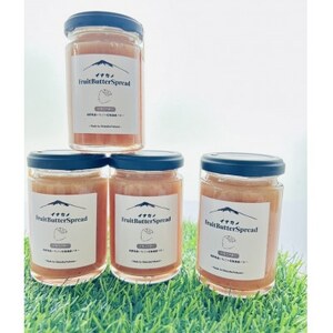イナカノ フルーツバタースプレッド いちごバター 140g×4本セット[信州中野]
