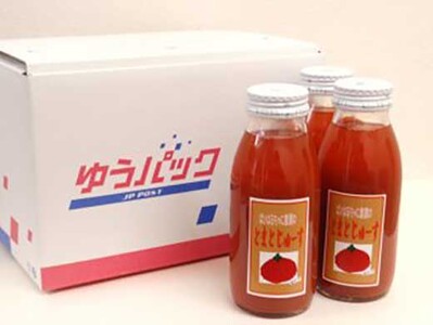 「ばいはるちゃに農園」産 絞りたて100％トマトジュース 10本セット