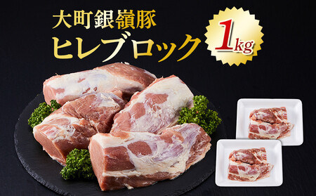 大町銀嶺豚 ヒレ1kg (約500g・2パック)