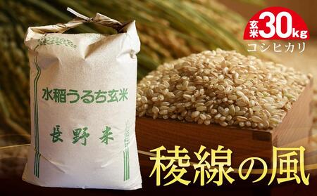 [信濃大町産]稜線の風(コシヒカリ) 玄米30kg