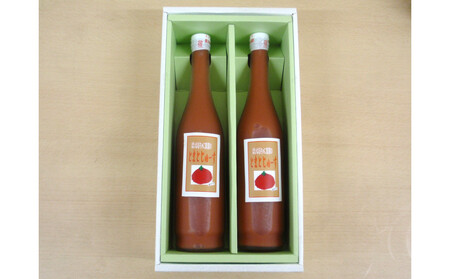 「ばいはるちゃに農園」産 絞りたて100%トマトジュース 2本セット