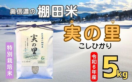 [令和6年産] こしひかり 『奥信濃の棚田米 実の里』 5kg (6-59C)