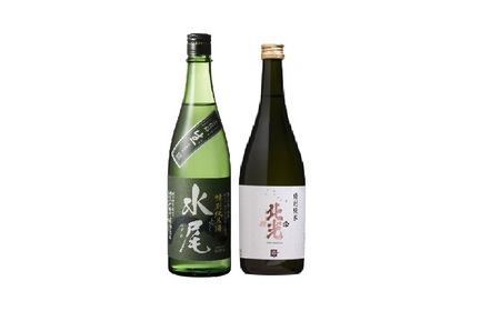 飯山の地酒「水尾」「北光正宗」特別純米酒飲み比べセット(A-1.55)