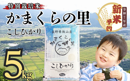 【先行予約】[令和７年産] 特別栽培米 「かまくらの里コシヒカリ」 精米 5㎏ (7-1A)