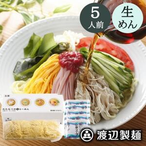 【期間限定】冷やし中華 5食入(中華麺5玉 スープ5袋)夏季限定 生めん 冷蔵 製麺所工場より直送【配送不可地域：離島】【1591305】