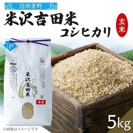 霧ヶ峰高原からの美しい伏流水が育んだお米「信州茅野　米沢吉田米」玄米5kg【1713109】