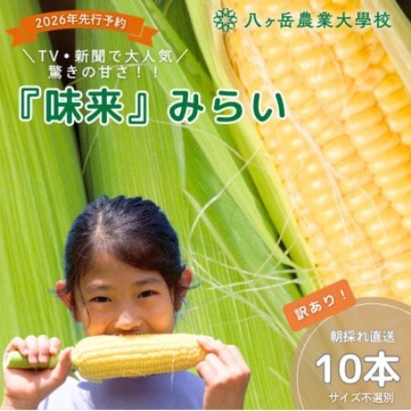 [数量限定!訳あり]フルーツのような甘さ『皮付き』生とうもろこし10本[2026年先行予約][配送不可地域:離島]