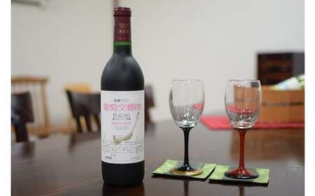 信濃ワイン 葡萄交響曲 赤と漆グラスのセット