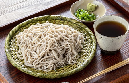 [業務用 山芋干しそば]信州山芋そば 乾麺 5袋10人前(1袋当たり / そば360g・つゆ75g) | 厳選 そばの実 自社製紛 山芋 香り こだわり 蕎麦 そば 信州そば 各務製粉 干しそば 乾麺 10人前 長野県 塩尻市