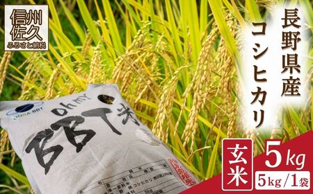 [令和7年産・玄米5kg]特別栽培米 BBT米(五郎兵衛米)[2025年9月中旬頃〜順次発送] 先行予約 新米 信州こしひかり コシヒカリ こしひかり 長野県 佐久市