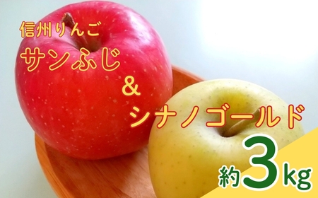 [2026年先行予約]サンふじ+シナノゴールド 約3kg| りんご りんご