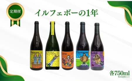 [定期便 4回]ワイン 計5種 季節ごとにお届け| ワイン