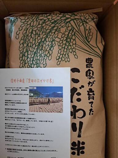 [2026年先行予約] 令和8年度 信州千曲産 里田のはぜかけ米 5kg | 米