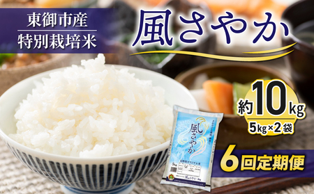 [6回定期便]東御市産の特別栽培米「風さやか」約10