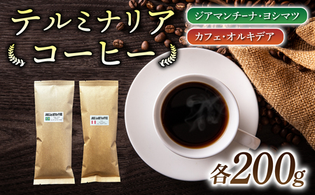 [豆のまま]産地違いコーヒー豆 2種類飲み比べ各200g|テルミナリアコーヒー