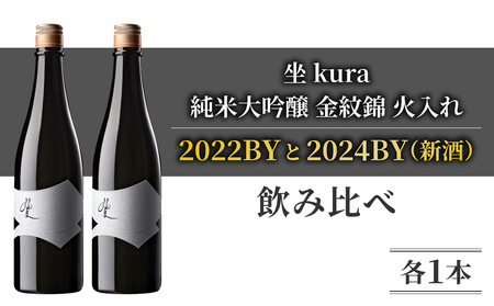 ブランド日本酒「坐kura 純米大吟醸 金紋錦」新酒 熟成酒 飲み比べ|火入れ 2022BY 2024BY 720ml 各1本 日本酒日本酒日本酒日本酒日本酒日本酒日本酒