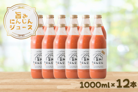 旨みにんじんジュース　1000ml瓶×12本セット［NK-110-03］