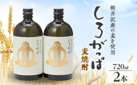 軽井沢産の麦を使用した 麦焼酎「しろがっぱ」 720ml×2本セット_酒・アルコール 麦焼酎 焼酎 _