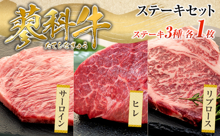 蓼科牛ステーキセット1(リブロース250g×1パック、サーロイン200g×1パック、ヒレ120g×1パック)