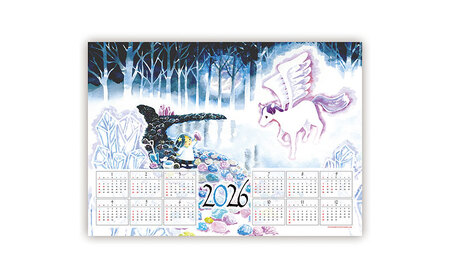 ちくちく鳥「2026年カレンダー」「長和町絵はがきセット」 カレンダー 絵葉書 セット 長野県 長和町