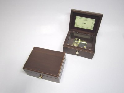 009-009[23弁オルゴール]木製BOX(ウォルナット)
