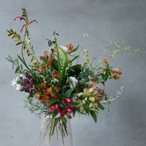 [毎月定期便]季節のおまかせブーケ(Sサイズ) 定期便全6回[配送不可地域:離島]