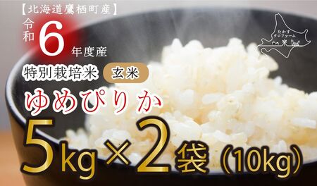 [新米予約][ 令和6年産 ] ゆめぴりか ( 玄米 ) 特Aランク 5kg×2袋 10kg 北海道 鷹栖町 たかすタロファーム 米 コメ こめ ご飯 玄米 お米 ゆめぴりか コメ 