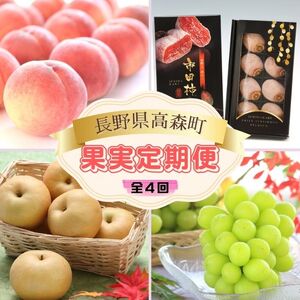 [南信州産果実定期便]あかつき・シャインマスカット・南水・市田柿