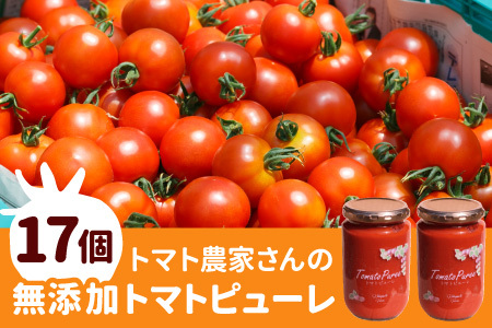 保存料・食塩・化学調味料不使用!トマト農家さんのトマトピューレ 17個 ( 320g×17個 ) トマト 野菜 ピューレ パスタソース 万能 フルティカトマト 51,000円 51000円