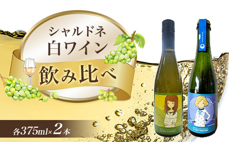 1257 ワインセット(シャルドネ・シャルドネスパークリング) 375ml × 2本