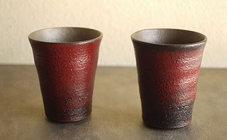 タンブラー ビアタンブラー 陶胎漆器 2個 ( 径8.2cm × 高さ9.7cm ) 工房ととか