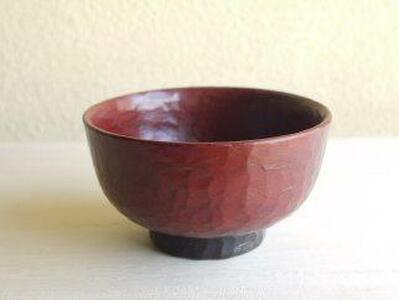 [工房ととか・菊地克典 作]栃・手削り汁椀(赤)