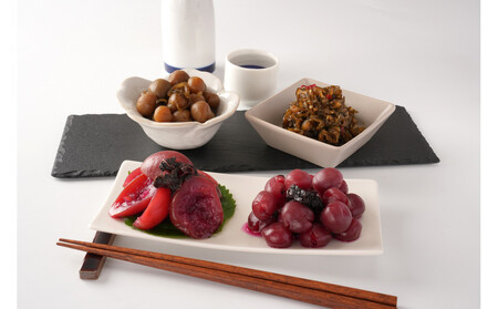 ちくほくのうめ想い 四宝の膳｜ うめ 甘漬け 大梅 小梅 塩昆布漬け  梅干し きゅうり 佃煮