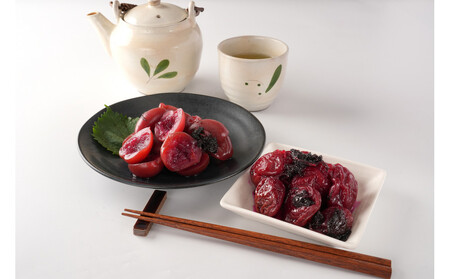 ちくほくのうめ想い 豊穣の二重奏｜ うめ 甘漬け 大梅 塩昆布漬け  梅干し 