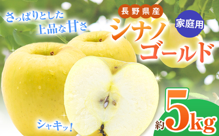 *[2025年先行予約]家庭用 シナノゴールド 約5kg | 北條農園 リンゴ りんご 林檎 果物 フルーツ 果実 果汁 シナノゴールド 家庭用 長野県 松川村 信州