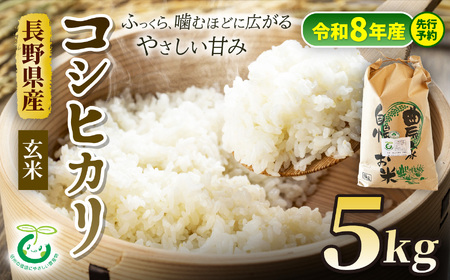 [令和8年産先行予約]コシヒカリ 特別栽培米 玄米 5kg | そば処こうや