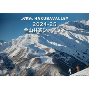 2024-2025 Hakuba Valley 全山共通シーズン券 小人1枚【1537069】