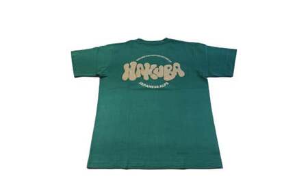HAKUBA ORIGINAL 発泡プリントTシャツ(ユニセックス) サイズ:L カラー:グリーン[P0130512_L_GR]