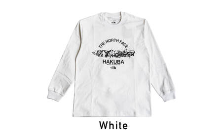 THE NORTH FACE　長袖Tシャツ　M　ホワイト