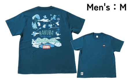 CHUMS Tシャツ バックプリント  メンズ：M /ティール